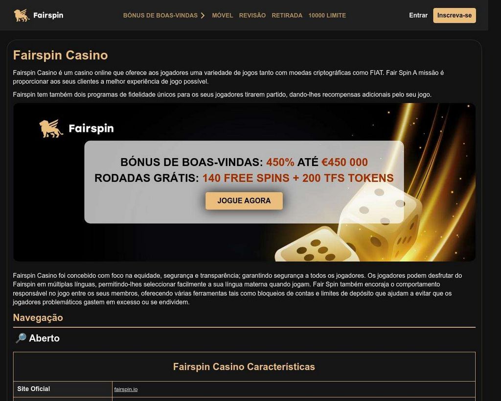 Fairspin Online Casino Review|550% up to EUR10k + 200 FS + $15 FB